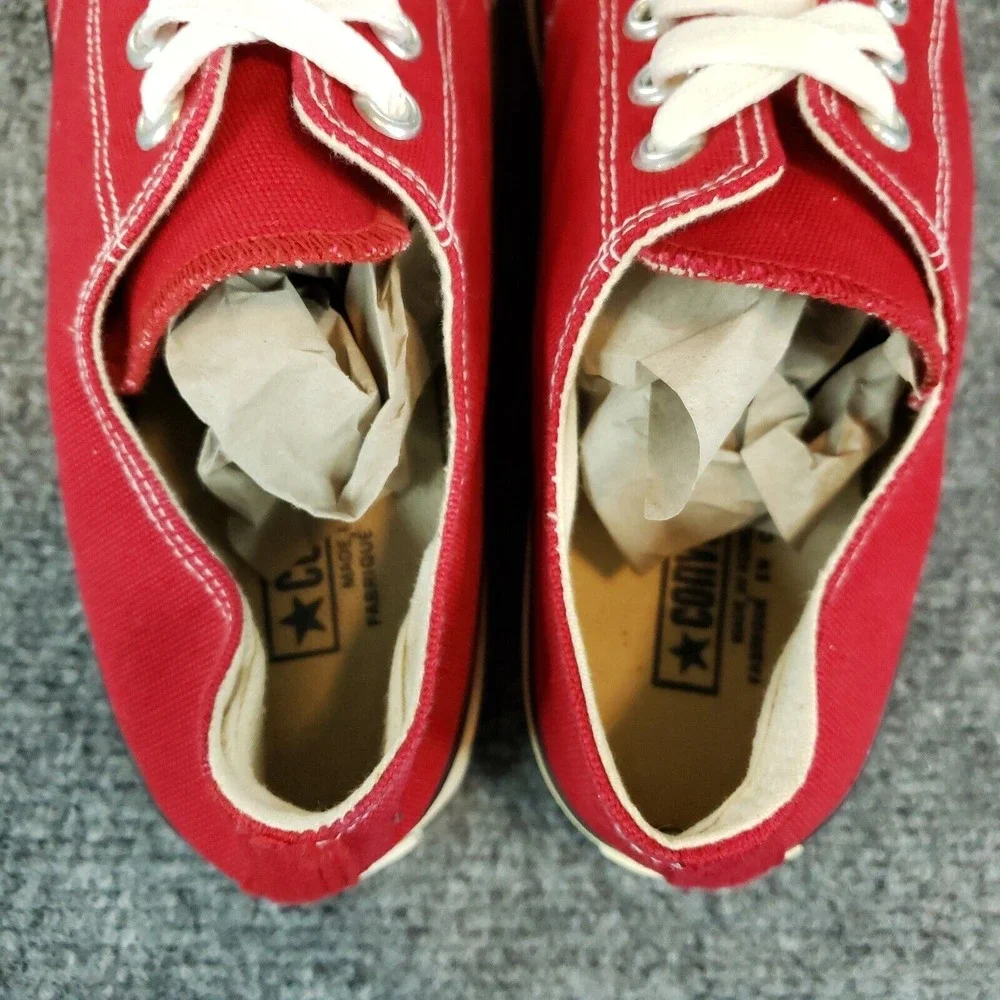Vintage Converse Chuck Taylor Shoes Men Size 12 Red Sneakers Casual All Star Low